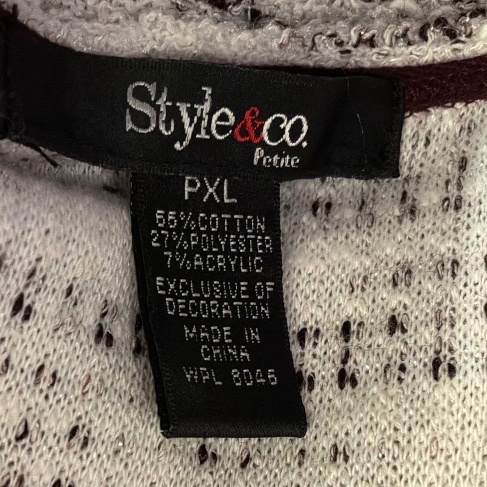 Style & Co Petite Open Front Cardigan PXL NWT Cotton Blend - Picture 5 of 7